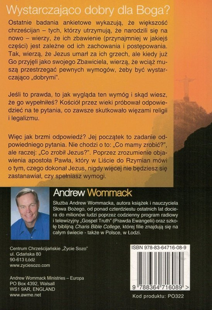 Łaska - Moc Ewangelii - Andrew Wommack - oprawa miękka