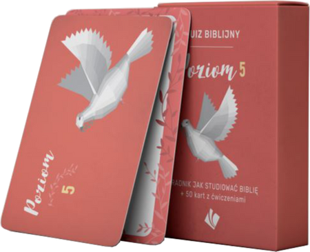 Quiz biblijny Poziom 5 Pudełko z kartami Poradnik jak studiować Biblię
