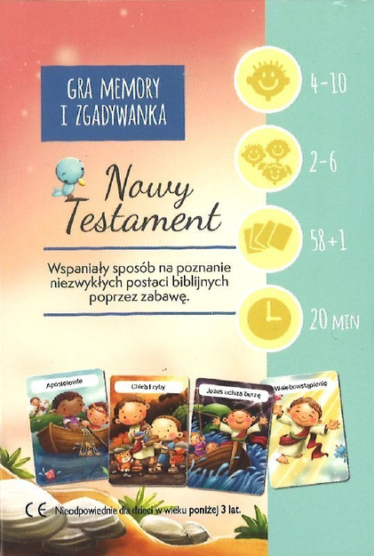 Wielka Biblia i mały ja Gra memory i zgadywanki Nowy Testament - karty