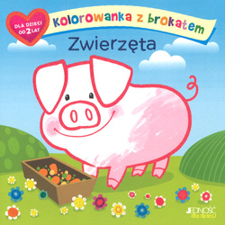 Kolorowanka z brokatem Zwierzęta - Ola Makowska