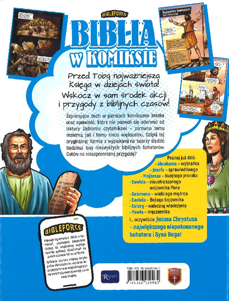 Biblia w komiksie Opowieść o Bogu i wielkich bohaterach - BibleForce