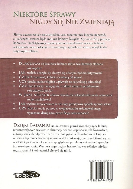 Tajemnice Ewy Jak zrozumieć kobieca seksualność - Archibald D. Hart, Catherine Hart Weber, Debra L. Taylor - oprawa miękka