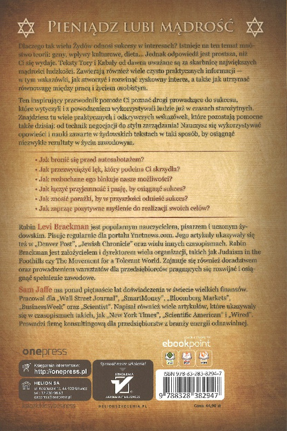 Żydowska mądrość w biznesie Jak odnieść prawdziwy sukces dzięki lekcjom z Tory i innych starożytnych tekstów