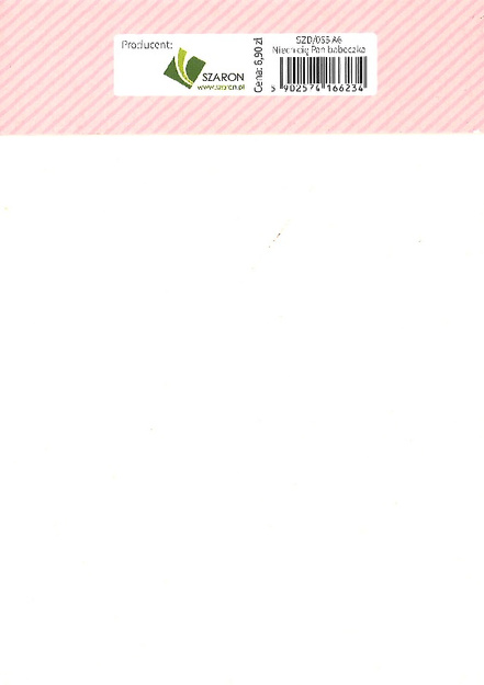 Notesik A6 - Niech Cię Pan błogosławi i strzeże Księga Liczb 6,24 - tort