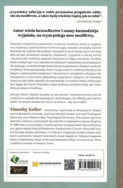 Modlitwa. Jak doświadczać bliskości z Bogiem - Timothy Keller