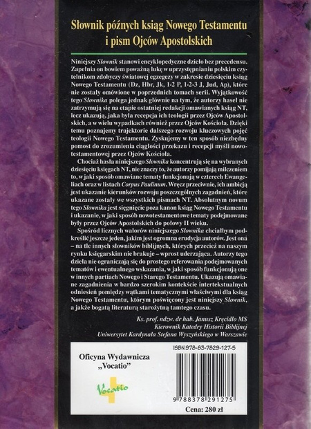 Słownik późnych ksiąg Nowego Testamentu i pism Ojców Apostolskich - Redakcja Ralph P. Martin, Peter H. Davids