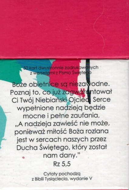 Boże obietnice które przyniosą Ci nadzieję - Pudełko z wersetami na kartach