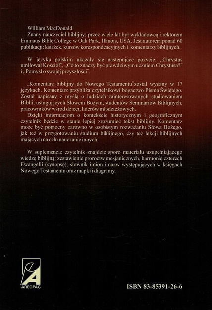 Komentarz Biblijny do Nowego Testamentu - William MacDonald - oprawa twarda