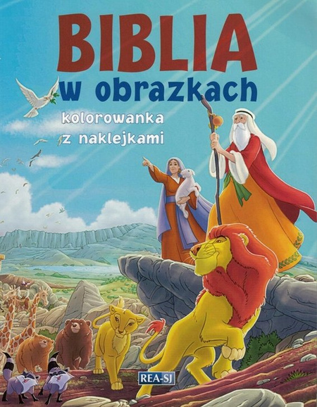 Biblia w obrazkach Kolorowanka z naklejkami - oprawa miękka